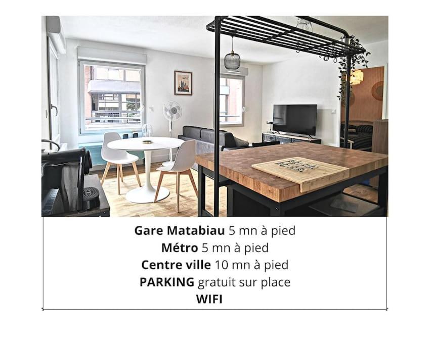 Chez Serge - Petit Matabiau - 2/4 Pers - Pkg/Centre Tolosa Esterno foto